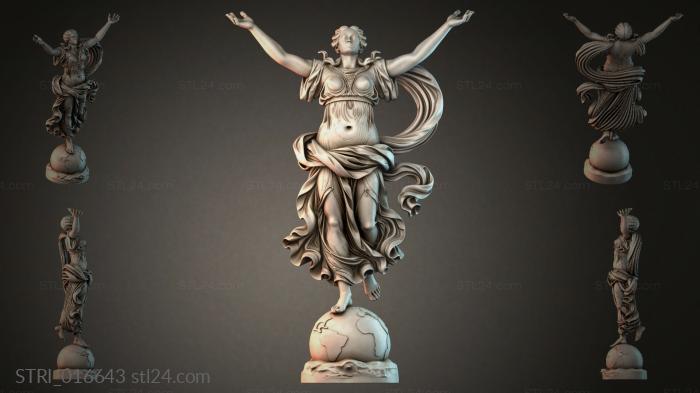 Статуэтки разные (STRI_016643) 3D модель для ЧПУ станка