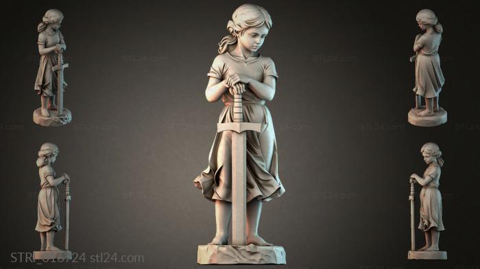 Статуэтки разные (STRI_016724) 3D модель для ЧПУ станка