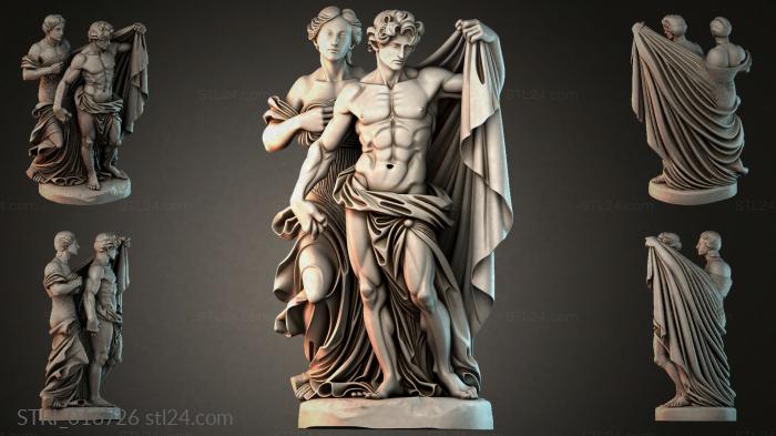 Статуэтки разные (STRI_016726) 3D модель для ЧПУ станка