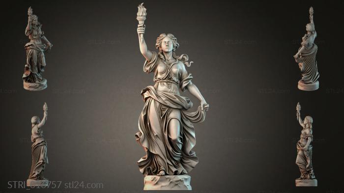 Статуэтки разные (STRI_016757) 3D модель для ЧПУ станка