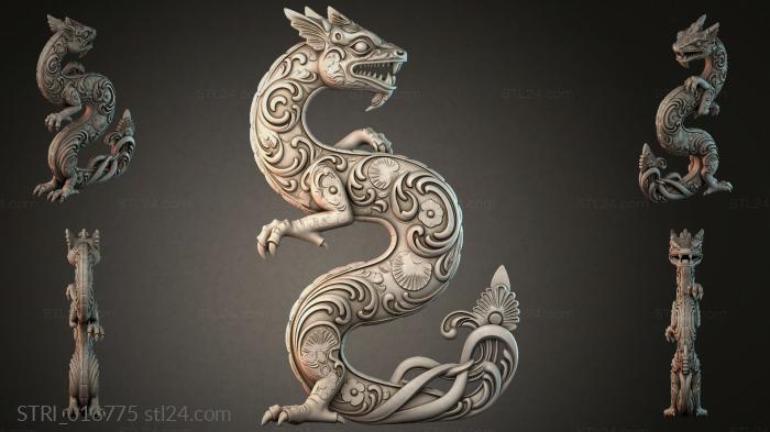 Статуэтки разные (STRI_016775) 3D модель для ЧПУ станка