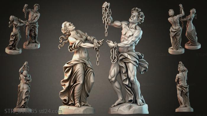Статуэтки разные (STRI_016885) 3D модель для ЧПУ станка
