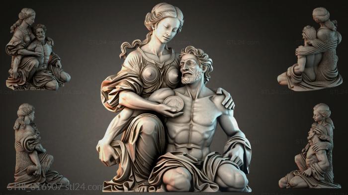 Статуэтки разные (STRI_016907) 3D модель для ЧПУ станка