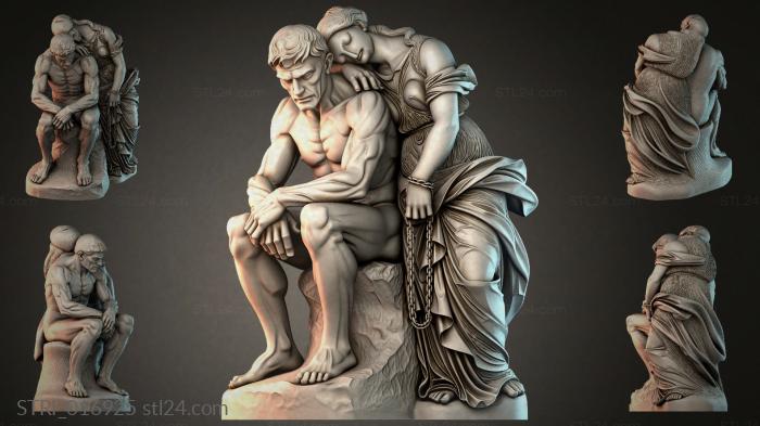 Статуэтки разные (STRI_016925) 3D модель для ЧПУ станка