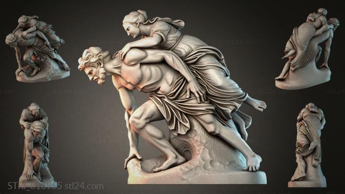 Статуэтки разные (STRI_016965) 3D модель для ЧПУ станка