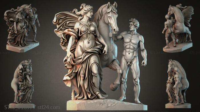 Статуэтки разные (STRI_016977) 3D модель для ЧПУ станка