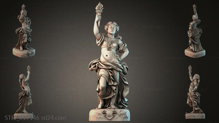Статуэтки разные (STRI_017146) 3D модель для ЧПУ станка