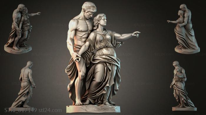 Статуэтки разные (STRI_017149) 3D модель для ЧПУ станка