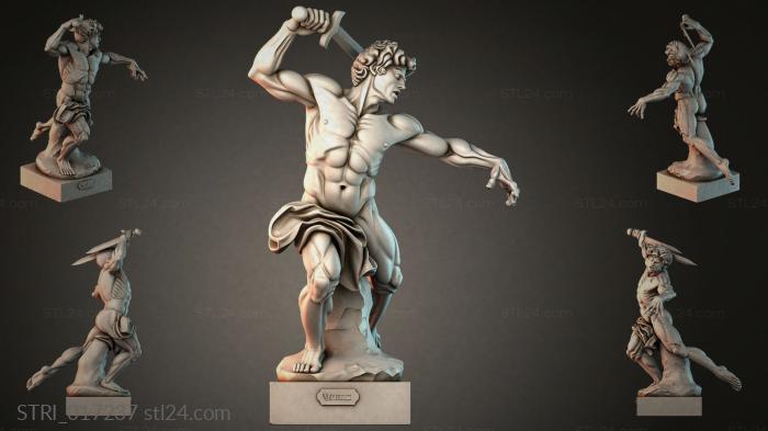 Статуэтки разные (STRI_017237) 3D модель для ЧПУ станка