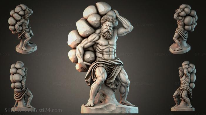 Статуэтки разные (STRI_017286) 3D модель для ЧПУ станка