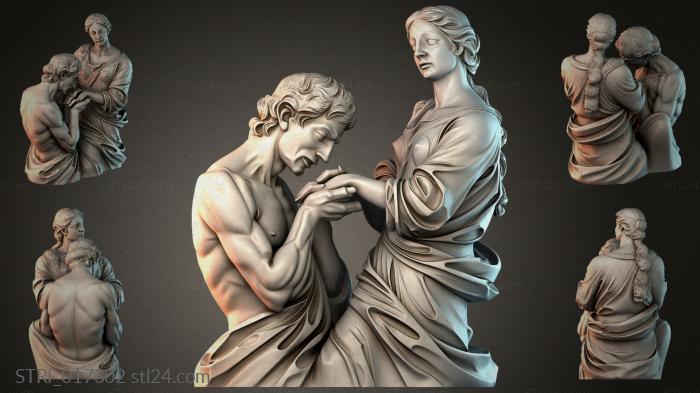 Статуэтки разные (STRI_017302) 3D модель для ЧПУ станка