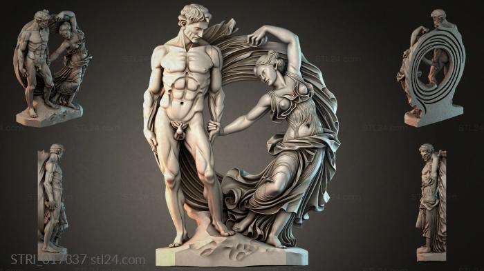 Статуэтки разные (STRI_017337) 3D модель для ЧПУ станка