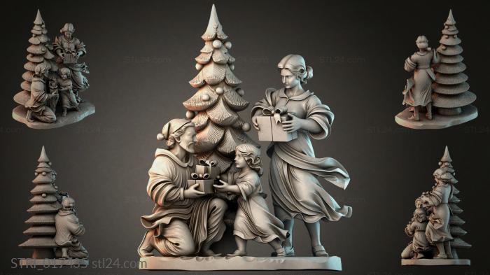 Статуэтки разные (STRI_017435) 3D модель для ЧПУ станка