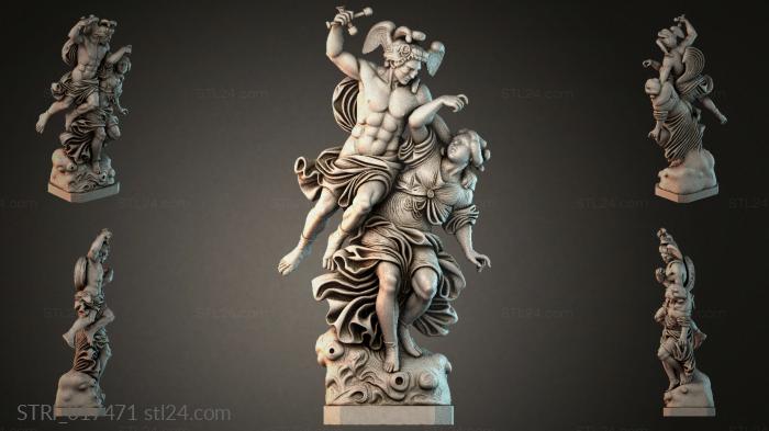 Статуэтки разные (STRI_017471) 3D модель для ЧПУ станка