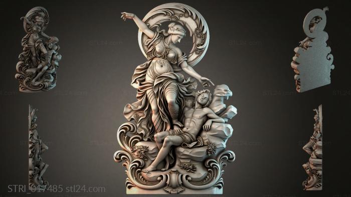 Статуэтки разные (STRI_017485) 3D модель для ЧПУ станка