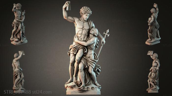 Статуэтки разные (STRI_017488) 3D модель для ЧПУ станка