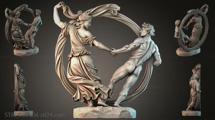 Статуэтки разные (STRI_017506) 3D модель для ЧПУ станка