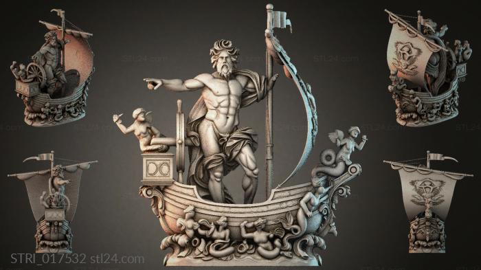 Статуэтки разные (STRI_017532) 3D модель для ЧПУ станка