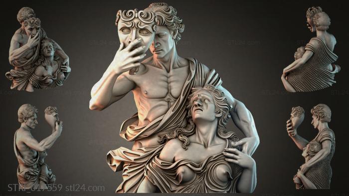 Статуэтки разные (STRI_017559) 3D модель для ЧПУ станка