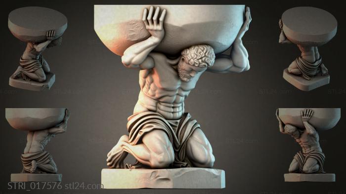 Статуэтки разные (STRI_017576) 3D модель для ЧПУ станка