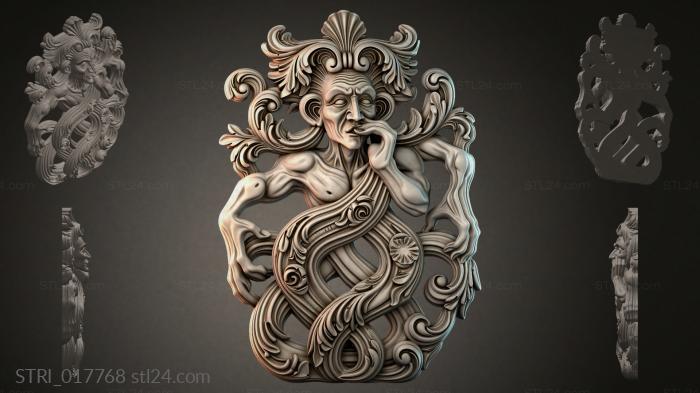 Статуэтки разные (STRI_017768) 3D модель для ЧПУ станка