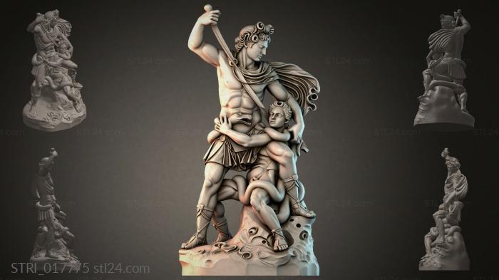 Статуэтки разные (STRI_017775) 3D модель для ЧПУ станка