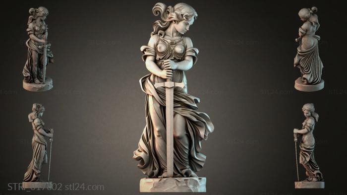 Статуэтки разные (STRI_017802) 3D модель для ЧПУ станка