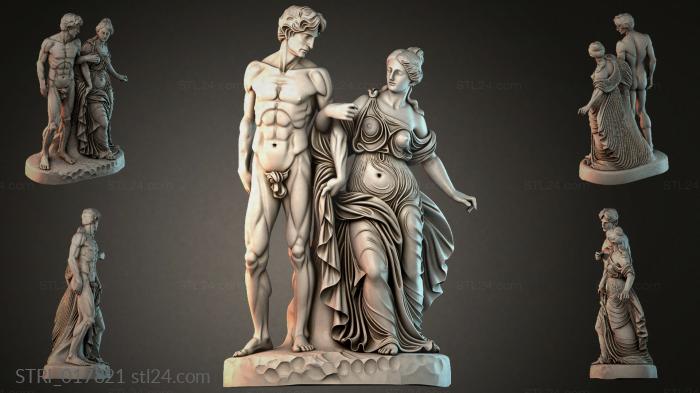 Статуэтки разные (STRI_017821) 3D модель для ЧПУ станка