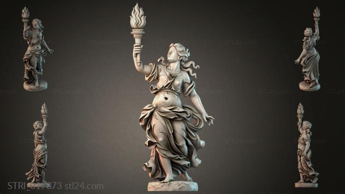 Статуэтки разные (STRI_017873) 3D модель для ЧПУ станка