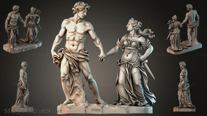 Статуэтки разные (STRI_017932) 3D модель для ЧПУ станка