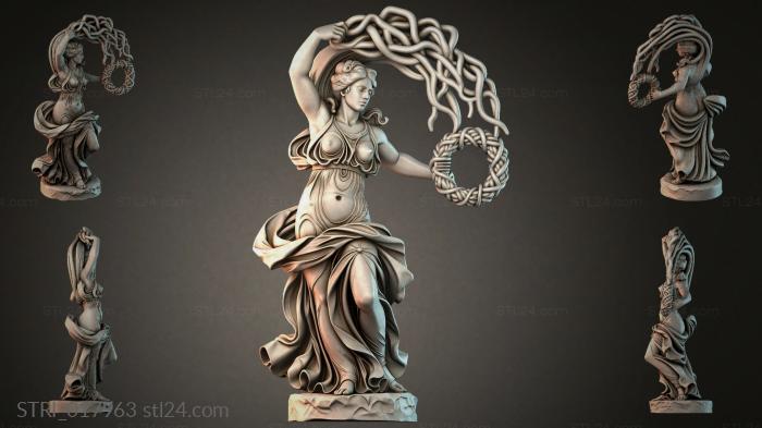 Статуэтки разные (STRI_017963) 3D модель для ЧПУ станка
