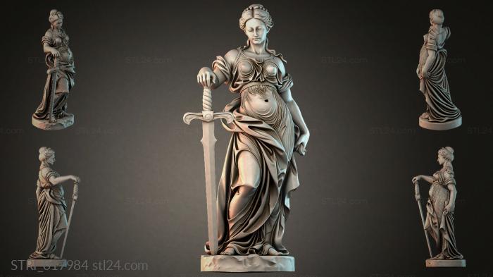 Статуэтки разные (STRI_017984) 3D модель для ЧПУ станка