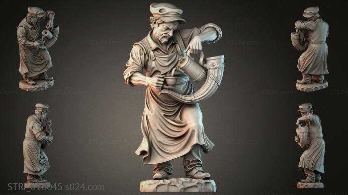 Статуэтки разные (STRI_018045) 3D модель для ЧПУ станка