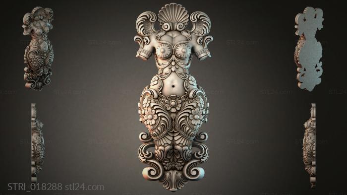 Статуэтки разные (STRI_018288) 3D модель для ЧПУ станка
