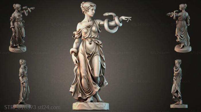 Статуэтки разные (STRI_018393) 3D модель для ЧПУ станка