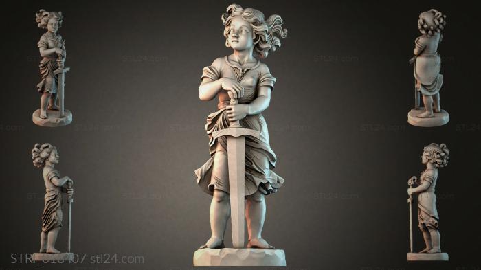 Статуэтки разные (STRI_018407) 3D модель для ЧПУ станка