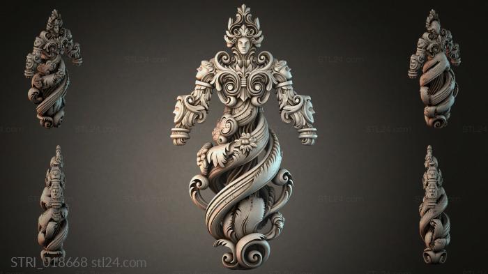 Статуэтки разные (STRI_018668) 3D модель для ЧПУ станка