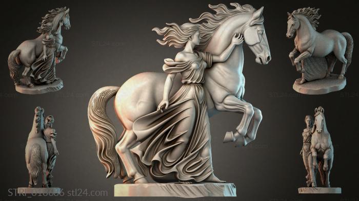 Статуэтки разные (STRI_018686) 3D модель для ЧПУ станка