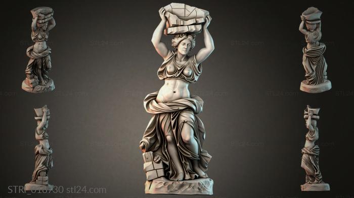 Статуэтки разные (STRI_018730) 3D модель для ЧПУ станка