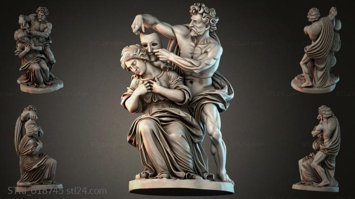 Статуэтки разные (STRI_018745) 3D модель для ЧПУ станка