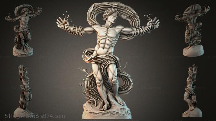 Статуэтки разные (STRI_018756) 3D модель для ЧПУ станка
