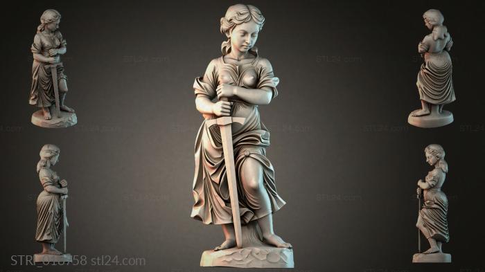 Статуэтки разные (STRI_018758) 3D модель для ЧПУ станка