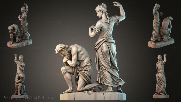 Статуэтки разные (STRI_018782) 3D модель для ЧПУ станка