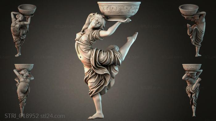 Статуэтки разные (STRI_018952) 3D модель для ЧПУ станка