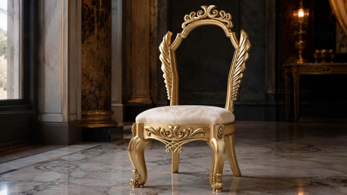Chair (STUL_0086) 3D models for cnc