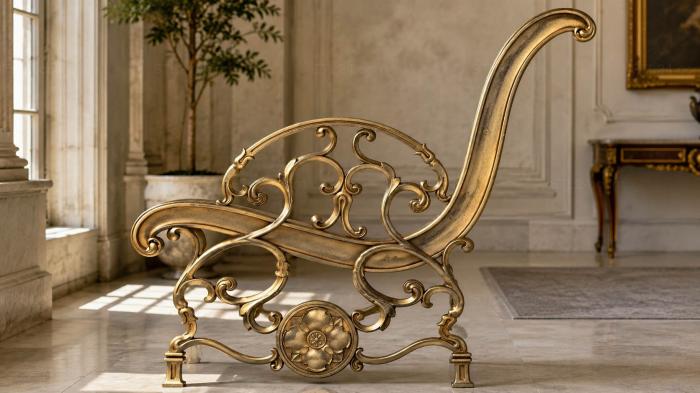 Chair (Art Nouveau chair side panel, STUL_0119) 3D models for cnc