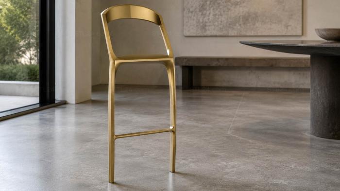 Chair (Modern bar stool with geometric shape, STUL_0122) 3D models for cnc