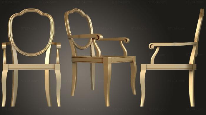 Chair (, STUL_0132) 3D models for cnc