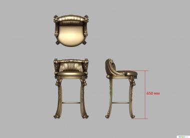 Chair (Italian style chair, STUL_0136) 3D models for cnc