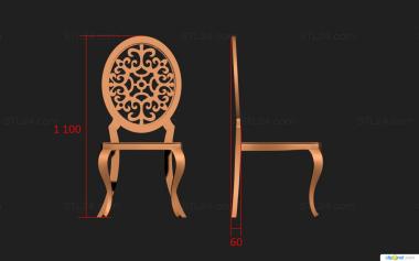 Chair (Carved chair, STUL_0140) 3D models for cnc